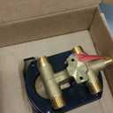 Delta Modern 14 Series Round Rain Shower System Faucet Set, Rainfall Brushed Nickel Shower Head and Handle Set, Valve Trim Kit, 10 Inch, Spotshield Stainless 342702-SP