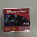 2 in 1 CO & Smoke Alarm,Carbon Monoxide Detectors, with Battery, Smoke Detector,85dB in Alarm,for Home and Kitchen,LCD Screen,Easy to Install