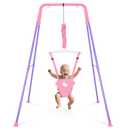 Baby Jumper with Stand, Infant Jumper with Adjustment Strap