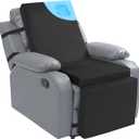 ROYALAY Extra Large Recliner Cushions for Elderly, Memory Foam Recliner Chair Cushion with Back Relief, Supportive Cushion for Recliner Chair with Washable Cover for Elderly, Black