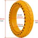 8.5x2 Inch Electric Scooter Solid Tires, 50/75-6.1 Rubber Replacement Wheels for Gotrax GXL V2/XR/APEX & Xiaomi M365/M365 Pro/1S/Pro 2 & All 8.5" Scooters, Never Puncture (2PCS)