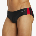 Sporti Men's Swim Briefs - Printed Color & Solid Swimsuit Training Suit - Men's Athletic Swimwear Briefs for Lap Swimming