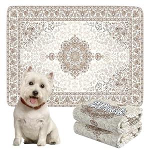 Dogcator Washable Pee Pads for Dogs, Reusable Dog Training Pads. 54''x72'' Super Absorbent Dog Rugs, NonSlip and Leakproof Pee Mat for Dogs, Large Whelping Pads for Crates and Floors