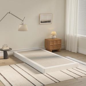 Box Spring for Twin Bed 4 Inch - Heavy Duty Metal Mattress Foundation with Easy Clean Cover,Metal Low Profile Twin Box Spring Only,Noise Free,Easy Assembly