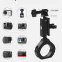 UTV Camera Mount for 1.75"-2" Roll Cage Mount - Compatible with GoPro, Mevo Start & More - Easy to Install Action Camera Accessories on Polaris RZR, Can Am - Durable Alu Alloy Made & 360 Rotation