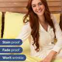 Extra Deep Split King Sheet Set - 7 Piece Breathable and Cooling Sheets - Hotel Luxury Bedding for Women, Men, Kids & Teens - Easy & Secure Fit - Soft and Wrinkle Free - Extra Deep Pockets - Yellow