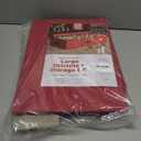 ZOBER Underbed Christmas Ornament Storage Box - Stores 72 Large 4" Ornaments, With Dividers - Tear Proof 600D Oxford Fabric, Ornament Organizer Storage Box, Durable Christmas Containers Holder - Red