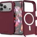 Crave Compatible with iPhone 17 Pro Case, [Compatible with MagSafe] Shockproof Protection Dual Layer Case for Apple iPhone 17 Pro (6.3 inch) - Berry