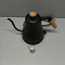 Bodum 27oz Bistro Gooseneck Electric Water Kettle, Pour Over Coffee & Tea, Stainless Steel, Matte Black (0.8 Quarts)