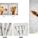 Apicoture Funny Farm Animal Horse Canvas Wall Art Whimsical Horse Decor for Home Vibrant Horse Pictures Wall Decor 12"x16"x3