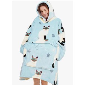 Narecte Cozy Oversized Blanket Hoodie Wearable Blanket Adults Soft Hooded Blanket Hoodie Birthday Gifts for Women Christmas