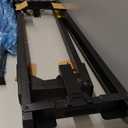 Amazon Basics Metal Bed Frame, 9-Leg Support Base for Box Spring and Mattress, Queen Size, Tool-Free Easy Assembly, 79.5" L x 59.5" W x 7" H, Black