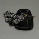 DIOMO Anti Theft Small Sling Bag for Women Cross Body Bag Trendy, RFID Fanny Packs Vegan Leather for Women Travel Belt Purse, Black-Gold Zipper