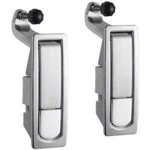 WJSKDQ 2PCS Compression Latch Lock Trigger Latch Lock Zinc Alloy Adjustable Lever Hand Operated Compression Latch Flush Silvers