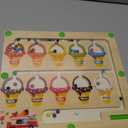 Magnetic Color and Number Maze, Montessori Toys for 2 3 4 Year Old, Wooden Color Matching Puzzle Board, Toddler Easter Basket Stuffers Educational Toys for Ages 2-4 for Girls Boys Birthday Gifts