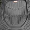 Motor Trend FlexTough Floor Mats for Cars, Black Deep Dish All-Weather Car Mats, Waterproof Trim-to Fit Automotive Floor Mats for Cars Trucks SUV, Universal Floor Liner Car Accessories