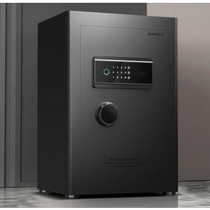 KAPUCI Touchscreen Biometric Fingerprint Safe Box, Full Soft Package Interior with Private Inner Door Digital Heavy Personal Private Cabinet Home Safes, Suitable for Home, Office, Bedroom (Black) (2.7 Cuft/Fingerprint/Black)