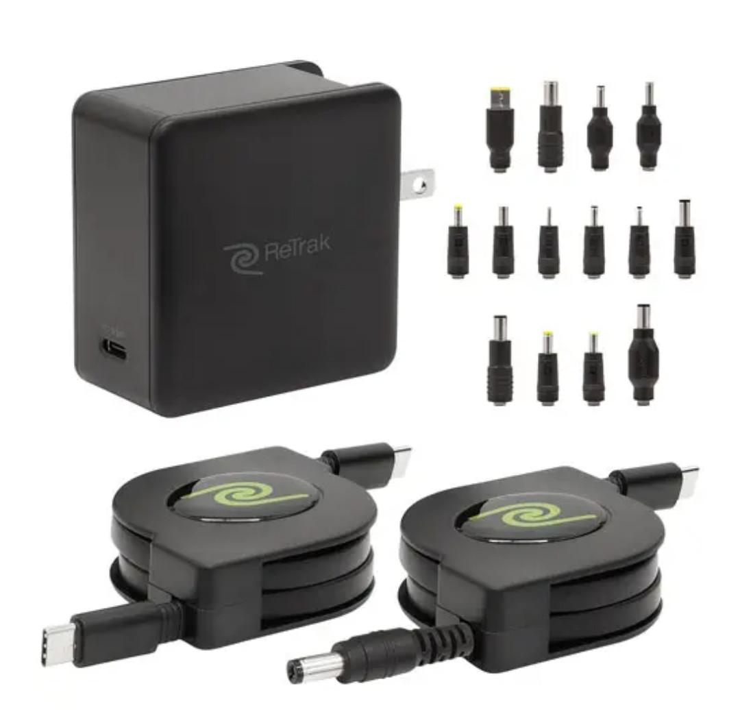 Retractable Universal USB C Laptop Charger