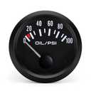 2" Oil Pressure Gauge with Sensor 0-100 PSI Digital Meter for Cars (Black)
