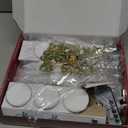 Kithouse 12 Pack Flameless Candles-Window Candles-LED Battery Operated Candles with Timer Remote, Sliver Candlestick, Suction Cups, 24 PCS Battery Included, Christmas Bow& Gift Box