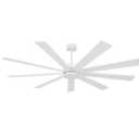 65 in. (5.4 ft. ) Indoor Ceiling Fan Without Light, 8-Plywood Blades, White