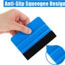 20 Pack Vinyl Squeegee with Felt Edge, 4 Inch Car Vinyl Scraper Decal Applicator Window Tint Wallpaper Smoothing Tool for Car Wrap Window Tint Wallpaper Professional Scratch Free Squeegee
