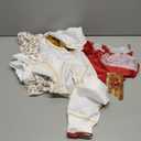 Naeviwth Zombies 4 Nova Costume for Girls Fancy Dress with Cropped Hoodie, T-Shirt, Skirt, Wristband Red