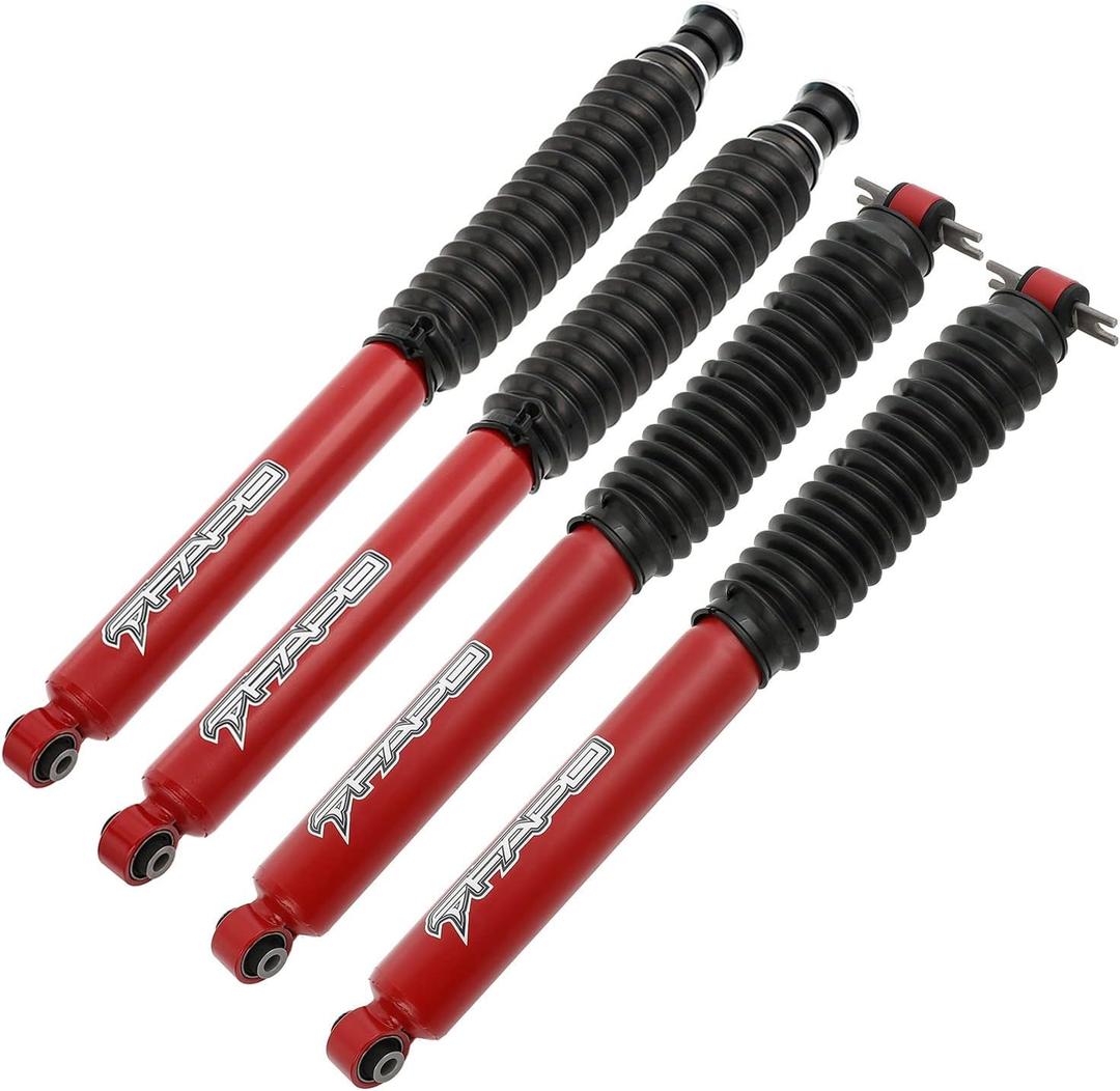 Front and Rear Shock Absorbers P1 series Compatible With Jeep Wrangler JK 2007-2018 0-2.5" Lift