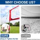 Professional Volleyball Net Set Outdoor Heavy Duty for Backyard Portable, Regulation Size 32’ x 3’