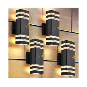 DASTOR 4 Pack Dusk to Dawn Outdoor Wall Lights, 3000K Warm White Exterior Lighting Fixtures, Up and Down Porch Lights Outdoor, Waterproof Outside Lights for House Porch Garage