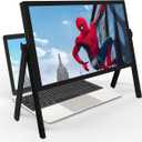 21 inch Screen Magnifier for Laptop 3D HD Screen Expanders for Movies, Videos, and Gaming, Screen Magnifier with Adjustable Angle Design Amplifier Desktop Magnifying for Seniors Reading (Black)