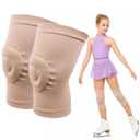1 Pair Gel Knee Pads for Figure Skating & Dance - Breathable Cushion Support Pads for Men, Women & Girls, Medium 