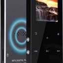 144GB MP3 Player - Music Player with Bluetooth 5.2 HiFi Sound Shuffle Single Loop FM Radio Built-in HD Speaker Voice Recorder Mini Design Ideal for Sport
