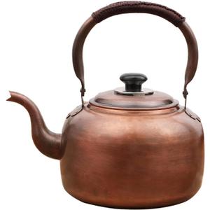 Generic Whistle Tea Pot,Tea Kettle,Copper Kettle,water boiling beep,with Ergonomic Handle, for Gas, Induction,Stovetops, 1627, FG001, 5.3 Quarts