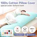 Comodo Body Pillow Cover with Zipper (Made in Japan / 63 x 20 inch (150 x 50cm) / Ice Blue) Dakimakura Pillow (Anime/Maternity) 100% Cotton CMC9150R - Washable