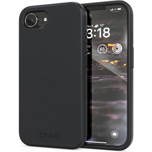 Crave Dual Guard Compatible with iPhone 16e Case, Shockproof Protection Dual Layer Case for iPhone 16e (6.1") - Black