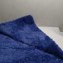 Floralux 5x7 Rugs for Living Room, Dark Blue, Soft Fluffy Area Rug for Bedroom, Upgraded Anti-Skid Plush Carpet for Kid's Room, Teens Dorm, Nursery, Home Decor Aesthetic