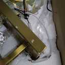 KunruiTAI 3-Light Gold Bathroom Light Fixtures,Modern Bathroom Vanity Lights Fixture with Clear Crystal Glass Shade, Modern Crystal 3 Lights Wall Sconce for Mirror Bedroom Living Room