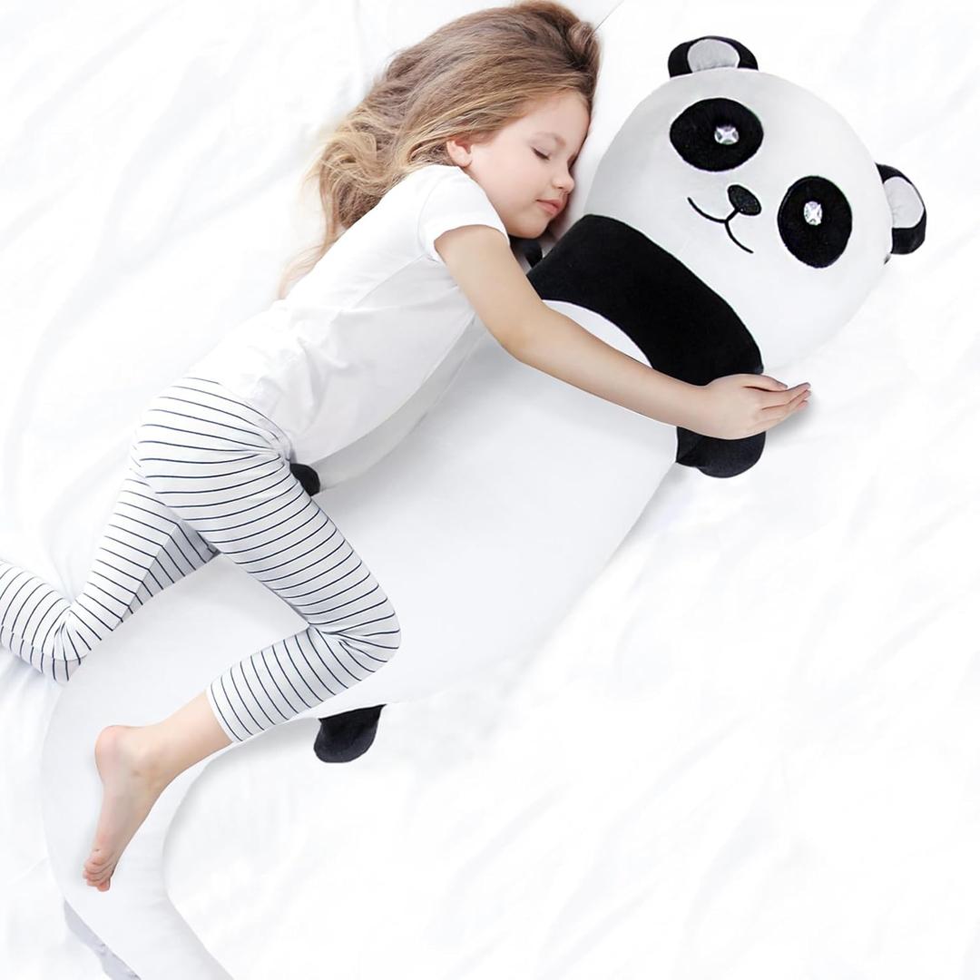 48 inch Giant Panda Plush Stuffed Animal, Big Bear Glow in The Dark Plushies Pillow Toy, Jumbo Cute Panda Body Pillow Gifts for Kids Adults, Birthday, Valentine's Day