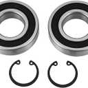 Create idea 2PCS Drum Bearing with Retaining Rings 30x62mm Compatible with Euromix 120/125 Concrete Mixer