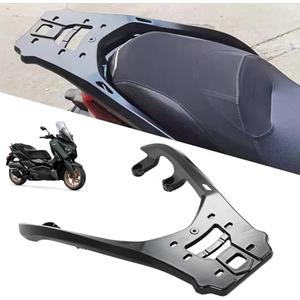 2024 New Motorcycle Rear Luggage Rack Compatible with Yamaha Xmax300 17-24 Rear Tail Storage Rack Top Box Holder Support Bracket Cargo Carrier, Easy Installation, Fade Proof and Rust Resistant