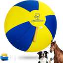 25'' Herding Ball for Dogs & Horses, Large Dog Traing Ball with Handle, Big Collie Ball for Australian Shepherd, Blue Heelers, Medium to Large Breeds, Horse Ball for Outdoor Play