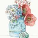 ART.COM Wall Art Print Sea Finds I by Lisa Audit, 12" x 16"