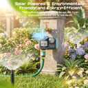 Solar Hose Timer, CyberOrd Sprinkler Timer Programmable with Brass Swivel, Programmable Faucet System for Garden Hose with Rain Delay/Manual/Automatic, Drip Irrigation System for Outdoor, Yard, Lawn