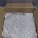 Supabon 2 Tiered White Marble Tray with Gold Metal Stand - Serving Tray for Desserts, Pastries, Cupcakes, Countertop Decor Display Stand, Detachable White Marble Plates with Gold Metal Handle