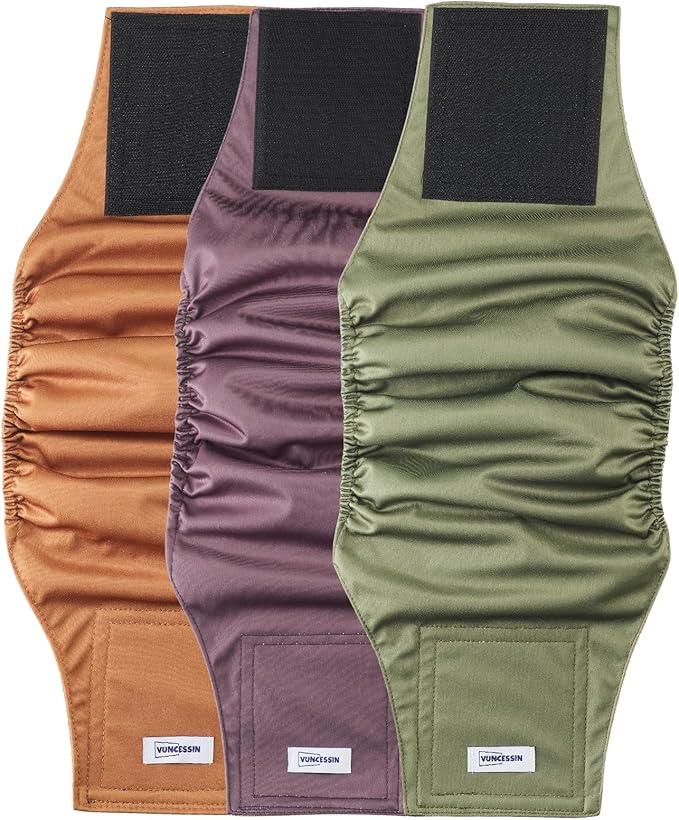 Washable Male Dog Diapers Reusable, Premium Dog Belly Bands for Male Dogs Medium, Pack of 3, High Absorbing Male Dog Pee Wraps for Doggie in Incontinence or Excitable Urination and Training(M) Washable Male Dog Diapers Reusable, Premium Dog Belly Bands for Male Dogs Medium, Pack of 3, High Absorbing Male Dog Pee Wraps for Doggie in Incontinence or Excitable Urination and Training(M)
