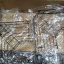 Aitatty Corner Shower Caddy Tension Pole: 4 Tier adjustable Rustproof Bathroom Organizer Shelves - Bathtub shampoo rack 31-124 inch