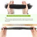 16 Inch Afro Kinkys Bulk Human Hair Kinky Curly Braiding Hair for Mini Twist 50g/Pack Natural Black 4C Dreadlock Extensions for Permanent Sister Locs/Mini Twists/Braids/Repair Can Dye and Bleach