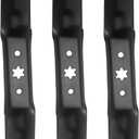 3 Pack 50" Mower Blades 2-in-1 Compatible with Cub Cadet Troy Bilt MTD ZT1 ZT2 XT1 XT2 L50 KH LX 50 KW Replaces 942-05052A 742-05052A 50 Inch Cut Deck Lawn Tractor Riding