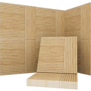 Soon Global Acoustical Wall Panels, 6-Piece 23.62 X 23.62 Inches Art Acoustic Panels, Decorative Acoustic Panels, Acoustic Wall Panels, Sound Absorbing Wall Art, Zen Split
